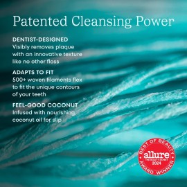 Cocofloss Woven Dental Floss, Dentist-Designed Oral Care, Waxed, Vegan, Kid-Friendly, with Coconut Oil, 4-Pack of Mint, Coconut, Orange, Strawberry (33 yard Each) Cocofloss Woven Dental Floss, Dentist-Designed Oral Care, Waxed, Vegan, Kid-Friendly, with Coconut Oil, 4-Pack of Mint, Coconut, Orange, Strawberry (33 yard Each)