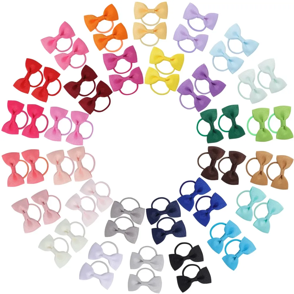 Jollybows 60PCS 2 Inches Baby Girls Hair Bows Ties Mini Boutique Elastic Hair Rubber Ribbon Hair Band Accessories for Kids Toddlers Infants (60 PCS) Jollybows 60PCS 2 Inches Baby Girls Hair Bows Ties Mini Boutique Elastic Hair Rubber Ribbon Hair Band Accessories for Kids Toddlers Infants (60 PCS)