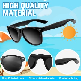 ASTARON 12 Pack Party Novelty Sunglasses Bulk Neon Party Favors for Beach Wedding Party Pool Party Supplies, Black
