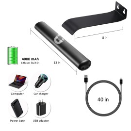 VIGMOJ Wireless Picture Light Battery Operated,Rechargeable Painting Light with Remote Control,Metal Art Display Lamp,3 Modes,Dimmable Dartboard Light with Timer for Frame Picture Gallery,300LM VIGMOJ Wireless Picture Light Battery Operated,Rechargeable Painting Light with Remote Control,Metal Art Display Lamp,3 Modes,Dimmable Dartboard Light with Timer for Frame Picture Gallery,300LM