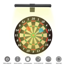 VIGMOJ Wireless Picture Light Battery Operated,Rechargeable Painting Light with Remote Control,Metal Art Display Lamp,3 Modes,Dimmable Dartboard Light with Timer for Frame Picture Gallery,300LM VIGMOJ Wireless Picture Light Battery Operated,Rechargeable Painting Light with Remote Control,Metal Art Display Lamp,3 Modes,Dimmable Dartboard Light with Timer for Frame Picture Gallery,300LM