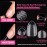 UNA GELLA Short Oval Almond Fake Nails 504pcs Press on Nails Pre-shape Short Almond Round Gel Nail Tips for Full Cover Acrylic False Nails For Nail Extension Home DIY Salon 12 Sizes False Gelly Tips