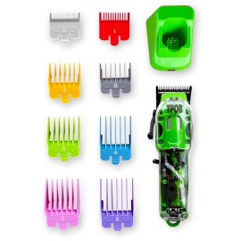 TPOB Slime 2 Barber Hair Clippers for Men 6800 RPM with Matte Green Case and X Fade Blade