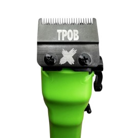 TPOB Slime 2 Barber Hair Clippers for Men 6800 RPM with Matte Green Case and X Fade Blade