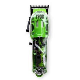 TPOB Slime 2 Barber Hair Clippers for Men 6800 RPM with Matte Green Case and X Fade Blade