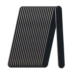 20 Pack 100/180 Grit Nail Files, Black Professional Reusable Emery Boards Nail File, Manicure Tool Suitable for Both Acrylic and Natural Nails
