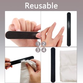 20 Pack 100/180 Grit Nail Files, Black Professional Reusable Emery Boards Nail File, Manicure Tool Suitable for Both Acrylic and Natural Nails 20 Pack 100/180 Grit Nail Files, Black Professional Reusable Emery Boards Nail File, Manicure Tool Suitable for Both Acrylic and Natural Nails