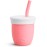 Munchkin Cest Silicone! Open Training Cup with Straw for Babies and Toddlers 6 Months+, 4 Ounce, 1 Pack, Coral