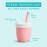 Munchkin Cest Silicone! Open Training Cup with Straw for Babies and Toddlers 6 Months+, 4 Ounce, 1 Pack, Coral
