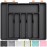 Lifewit Large Silverware Drawer Organizer, Expandable Utensil Tray for Kitchen, BPA Free Flatware and Cutlery Holder, Adjustable Plastic Storage for Spoons Forks Knives, Large, Black