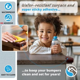 8-Pack Corner Protectors Baby Proof, Furniture Corner and Edge Safety Bumpers, Soft Rubber Foam Cushion Covers, 3M Taped Corner Guards, Baby Child Proofing Pads, Table Corner Protectors, Brown 8-Pack Corner Protectors Baby Proof, Furniture Corner and Edge Safety Bumpers, Soft Rubber Foam Cushion Covers, 3M Taped Corner Guards, Baby Child Proofing Pads, Table Corner Protectors, Brown