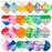 Pop Fidget Toys Bulk Its 24 Pack Party Favors for Kids 3 Shape Mini Pop Keychain It Fidget Toy Fidgets for Kids Classroom Small Prizes School End of Year Student Gifts Birthday Goodie Bag Stuffers