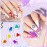 MIZHSE 12PCS Marble Nail Polish, Blooming Gel Marble Ink for Nails Gold Blue Purple Nail Ink Watercolor Magic Blossom Gel Nail Polish for Nail Salon Home DIY
