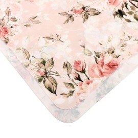 Galabloomer Newborn Receiving Blanket Headband Set Flower Print Baby Swaddle Blankets (Vintage)