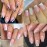 UNA GELLA Short Square Fake Nails 216pcs Short Square Press on Nails Pre-shape Gel Nail Tips for Full Cover Acrylic Nails False Nails For Nail Extension Home DIY Nail Salon 12 Sizes Gelly Tips