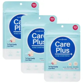 OLIVE YOUNG Care Plus Spot Patch | Hydrocolloid Acne Korean Spot Patch to Cover Zits, Pimples and Blemishes, for Troubled Skin and Face (Hydrocolloid, 306 Count (Pack of 3))