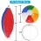 Lamnhin 16\'\' Beach Balls for Kids - 3 Pack Beach Ball Bulk Inflatable Pool Beach Balls Bulk Hawaiian Tropical Theme Party Decorations Favors Supplies