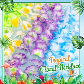 AMAZING TIME 150 Count Hawaiian Lei Bulk, Tropical Luau Hawaii Theme Silk Flower Necklace, Party Favors for Beach Holiday Wedding Birthday Party, Aloha Summer Party Decorations AMAZING TIME 150 Count Hawaiian Lei Bulk, Tropical Luau Hawaii Theme Silk Flower Necklace, Party Favors for Beach Holiday Wedding Birthday Party, Aloha Summer Party Decorations