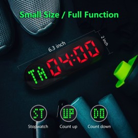 LUCORB Portable Gym Timer for Home Gym Interval Timer for Workout with Time Progress Bar/Rounds, Workout Clock for Boxing HIIT Tabata Emom Fitness Rechargeable Battery Powered LUCORB Portable Gym Timer for Home Gym Interval Timer for Workout with Time Progress Bar/Rounds, Workout Clock for Boxing HIIT Tabata Emom Fitness Rechargeable Battery Powered