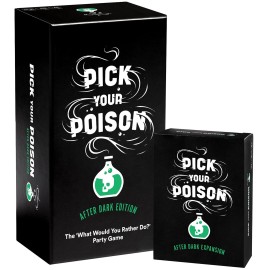 Pick Your Poison After Dark + Expansion Set Party Game - The What Would You Rather Do? Adult Card Game for College Students, Fun Parties & Board Games Night with Your Friends