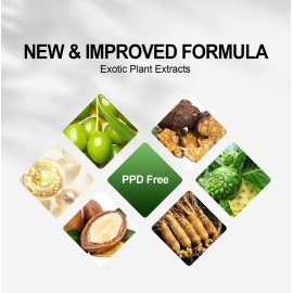 Herbishh Hair Color Shampoo for Gray Coverage - Enriched Formula with Conditioner - Long Lasting & DIY (DARK BROWN) Herbishh Hair Color Shampoo for Gray Coverage - Enriched Formula with Conditioner - Long Lasting & DIY (DARK BROWN)