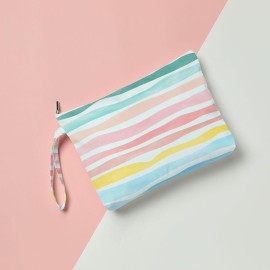 Fokongna Wet Dry Bag, Wet Bag for Swimsuit Travel Beach Bag, Diaper Bag Toiletry Bag Waterproof Large Makeup Bag, Zipper Pouch for Women Girls Sister Friends Wet Bag Starfish Sea Beach rainbow Gifts