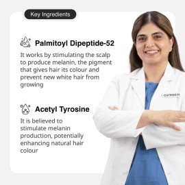 Cureskin Anti Grey Hair Serum | Reverses & Limits Hair Greying | Dark Pro Hair Solution Natural Hair Darkener Cureskin Anti Grey Hair Serum | Reverses & Limits Hair Greying | Dark Pro Hair Solution Natural Hair Darkener