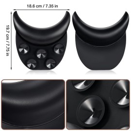 Noverlife Salon Neck Rest Cushion with Suction Cup, Non-Slip Soft Silicon Shampoo Bowl Neck Rest, Portable Hair Salon Shampoo Sink Gel Neck Pad, Hair Washing Sink Neck Support for Home Salon Basin