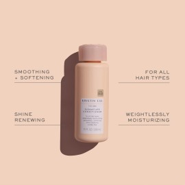 Kristin Ess Hair Signature Salon Sulfate Free Shampoo and Conditioner Set for Moisture, Frizz + Shine - Color Safe, Vegan, Paraben Free - Clarifying, Hydrating Damage Repair for Women - Pear Fragrance