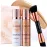 LUMINESS Airbrush Spray Silk Foundation Starter Kit - Light Medium - Foundation, Primer & Dual-Sided Angled Buffing Brush - Medium, Buildable Coverage, Anti-Aging Formula Hydrates & Moisturizes