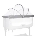 Beberoad Love Bassinet Cover Mosquito Net Cover with 2-Way Zipper Mosquito Net for Bassinet/Bedside Sleeper/Travel Crib (White)