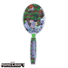 Minecraft Hair Brush With Magical Sparkling Cubes - Green Confetti Brush for Boys Ages 3+ Minecraft Hair Brush With Magical Sparkling Cubes - Green Confetti Brush for Boys Ages 3+