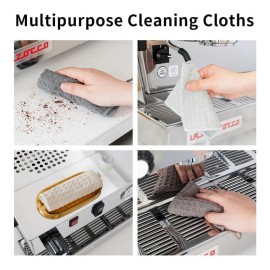 watchget Barista Microfiber Cloths - 4 Pack (12x12) Professional Cleaning Towels for Espresso Machines, Steam Wands & Countertops Essential Coffee Bar Accessories watchget Barista Microfiber Cloths - 4 Pack (12x12) Professional Cleaning Towels for Espresso Machines, Steam Wands & Countertops Essential Coffee Bar Accessories
