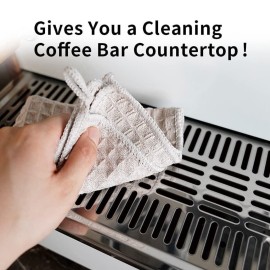 watchget Barista Microfiber Cloths - 4 Pack (12x12) Professional Cleaning Towels for Espresso Machines, Steam Wands & Countertops Essential Coffee Bar Accessories watchget Barista Microfiber Cloths - 4 Pack (12x12) Professional Cleaning Towels for Espresso Machines, Steam Wands & Countertops Essential Coffee Bar Accessories