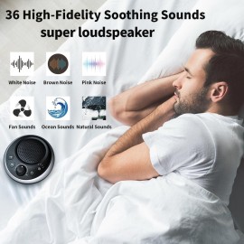 Loud Sound Machine White Noise Machine Nonstop Brown Noise Machine 30 Soothing Sounds for Baby Kids Adults Pink Noise Sleep Machine 36-Level Vol Auto-Off Timer Memory Function for Home Travel Office Loud Sound Machine White Noise Machine Nonstop Brown Noise Machine 30 Soothing Sounds for Baby Kids Adults Pink Noise Sleep Machine 36-Level Vol Auto-Off Timer Memory Function for Home Travel Office