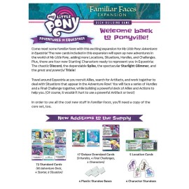Renegade Game Studios My Little Pony: Adventures in Equestria - Familiar Faces Expansion - Deck-Building Game, Ages 14+, 1-4 Players, 45-90 Min Renegade Game Studios My Little Pony: Adventures in Equestria - Familiar Faces Expansion - Deck-Building Game, Ages 14+, 1-4 Players, 45-90 Min