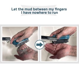 VWMYQ Heavy Duty Nail Brush Fingernail Scrub Brush, Durable Stiff Bristles Nail Scrub Brush, Hand and Nail Cleaning Brush for Men & Mechanics (Hand Wash Brush - Blue)