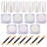 7 Colors White Pearl Chrome Nail Powder Aurora Metallic Nail Powder Holographic Mirror Effect Chrome Powder Iridescent Shell Powder Glitter Nail Art Pigment Manicure for Nails (White Pearl)