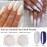 7 Colors White Pearl Chrome Nail Powder Aurora Metallic Nail Powder Holographic Mirror Effect Chrome Powder Iridescent Shell Powder Glitter Nail Art Pigment Manicure for Nails (White Pearl)