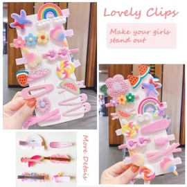 28 PCS Cute Hair Clips Fashion Girls Hair Accessories Flower Fruit Colorful Rainbow Candy Dessert Lovely Animal Barrettes Set Non-slip Metal Snap Pins for Girls Kids Teens Toddlers (Style B) 28 PCS Cute Hair Clips Fashion Girls Hair Accessories Flower Fruit Colorful Rainbow Candy Dessert Lovely Animal Barrettes Set Non-slip Metal Snap Pins for Girls Kids Teens Toddlers (Style B)