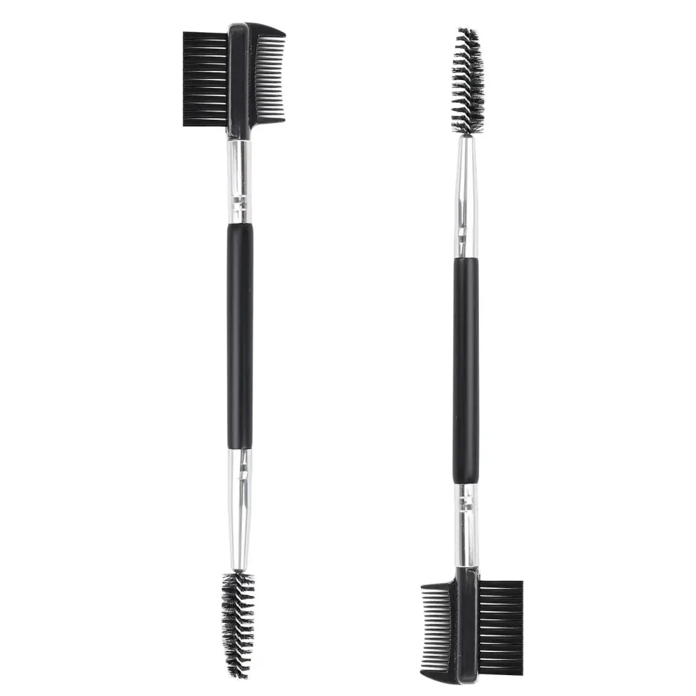 2pcs 3 Head Eyebrow Eyelash Shaper Eyelash Comb Double Head Brush Makeup Grooming Tool Cosmetic with 3 Different Spoolie Brushes for Separating Lashes, Eliminating Mascara Clumps, Grooming Brows 2pcs 3 Head Eyebrow Eyelash Shaper Eyelash Comb Double Head Brush Makeup Grooming Tool Cosmetic with 3 Different Spoolie Brushes for Separating Lashes, Eliminating Mascara Clumps, Grooming Brows
