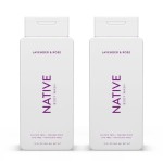 Native Body Wash Contains Naturally Derived Ingredients | For Women & Men, Sulfate, Paraben, & Dye Free Leaving Skin Soft and Hydrated | Lavender & Rose 18 oz - 2 Pk