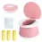 Travel Potty for Toddler, Portable and Foldable Toilet, Apply to Seat Emergency Toilet for Car, Camping, Outdoor, Indoor (pink, small)