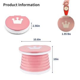 Travel Potty for Toddler, Portable and Foldable Toilet, Apply to Seat Emergency Toilet for Car, Camping, Outdoor, Indoor (pink, small)