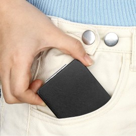 YTLX Compact Makeup Mirror for Pocket Purse Clutch, 1x/2x Magnifying Foldable Cosmetic Mirror, Portable Travel Mirror for Beauty, Black Elegant Vanity Mirror for Men and Women YTLX Compact Makeup Mirror for Pocket Purse Clutch, 1x/2x Magnifying Foldable Cosmetic Mirror, Portable Travel Mirror for Beauty, Black Elegant Vanity Mirror for Men and Women