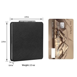 YTLX Compact Makeup Mirror for Pocket Purse Clutch, 1x/2x Magnifying Foldable Cosmetic Mirror, Portable Travel Mirror for Beauty, Black Elegant Vanity Mirror for Men and Women YTLX Compact Makeup Mirror for Pocket Purse Clutch, 1x/2x Magnifying Foldable Cosmetic Mirror, Portable Travel Mirror for Beauty, Black Elegant Vanity Mirror for Men and Women