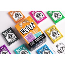 Bicycle Nertz Playing Card Game, 8 Decks of Playing Cards, Fast, Fun, Competitive Multiplayer Solitaire Game, Up to 8 Players, Jumbo Index Bicycle Nertz Playing Card Game, 8 Decks of Playing Cards, Fast, Fun, Competitive Multiplayer Solitaire Game, Up to 8 Players, Jumbo Index