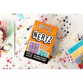 Bicycle Nertz Playing Card Game, 8 Decks of Playing Cards, Fast, Fun, Competitive Multiplayer Solitaire Game, Up to 8 Players, Jumbo Index Bicycle Nertz Playing Card Game, 8 Decks of Playing Cards, Fast, Fun, Competitive Multiplayer Solitaire Game, Up to 8 Players, Jumbo Index