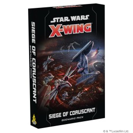 Star Wars X-Wing 2nd Edition Miniatures Game Seige of Coruscant SCENARIO PACK - Strategy Game for Kids & Adults, Ages 14+, 2 Players, 30-45 Minute Playtime, Made by Atomic Mass Games Star Wars X-Wing 2nd Edition Miniatures Game Seige of Coruscant SCENARIO PACK - Strategy Game for Kids & Adults, Ages 14+, 2 Players, 30-45 Minute Playtime, Made by Atomic Mass Games