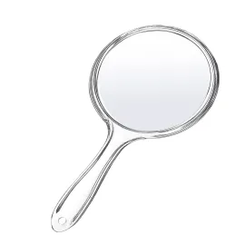 D Handheld Mirror with Handle 3.9 W x 8.3 L Hand Mirror Small Doule Sided Magnifying Mirror 1X 2X, Handle Makeup Mirror, Acrylic Handheld Mirror Rounded Shape, Transparent 1 PCS D Handheld Mirror with Handle 3.9 W x 8.3 L Hand Mirror Small Doule Sided Magnifying Mirror 1X 2X, Handle Makeup Mirror, Acrylic Handheld Mirror Rounded Shape, Transparent 1 PCS